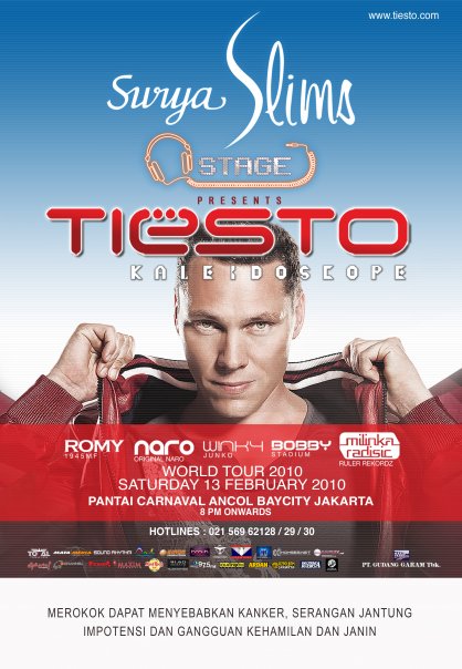 Tiesto in Jakarta 13 February 2010