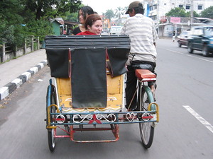 Becak ride