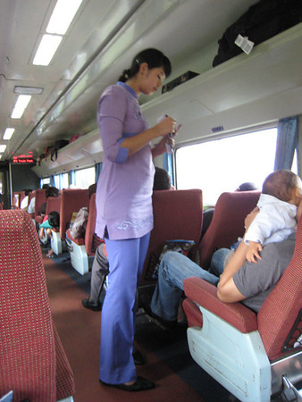 Train waitress