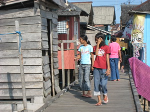 Stilt houses, Balikpapan