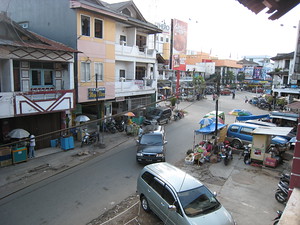 View from balcony at Hotel Hidayah