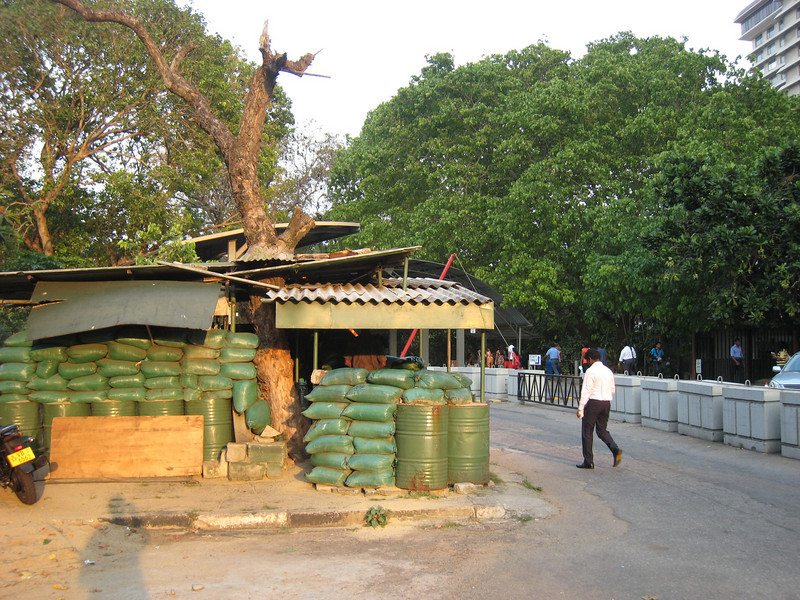 Police checkpoint, Colombo